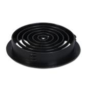 Circular Soffit Vent Plain Black