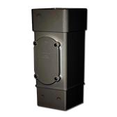 Square Downpipe Access Pipe Black