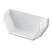 Square Gutter Stop End Int White